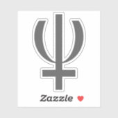 Planet Neptune Symbol (grey) シール (シート)