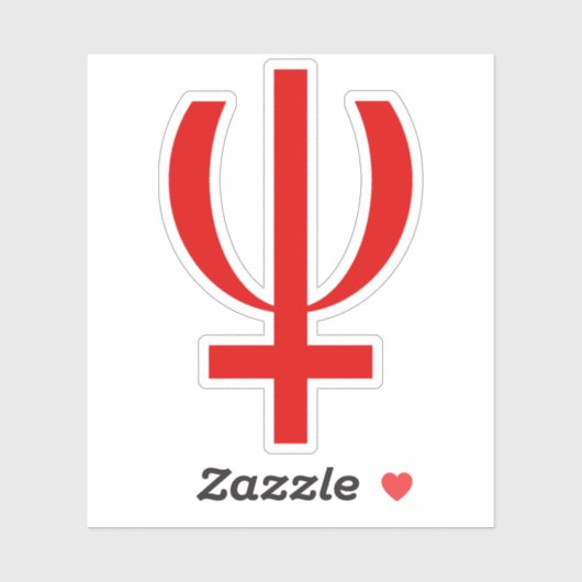 Planet Neptune Symbol (red) シール (シート)