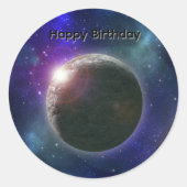 Planet Of Dreams, Birthday Stickers ラウンドシール (正面)
