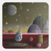 Planet Of The Shapesスタンプ スクエアシール (正面)