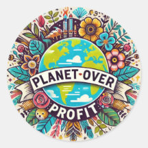 Planet over Profitステッカー