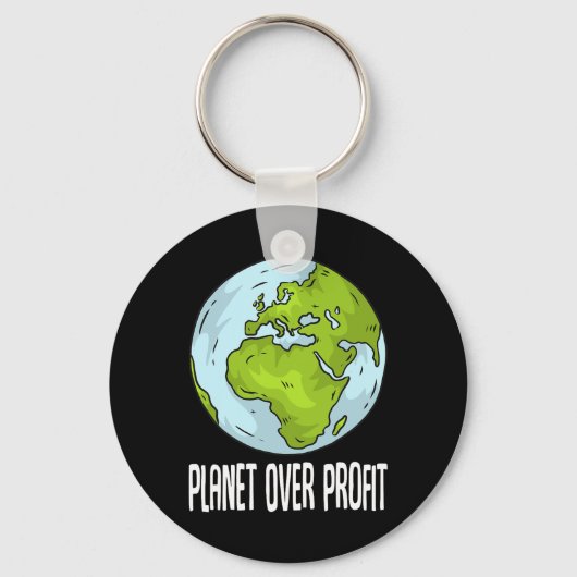 Planet Over Profit救リサイクル環境Ea キーホルダー (正面)
