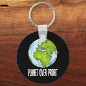 Planet Over Profit救リサイクル環境Ea キーホルダー (正面)