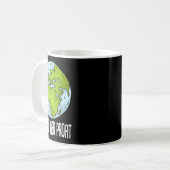 Planet Over Profit救リサイクル環境Ea コーヒーマグカップ (正面左)