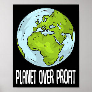 Planet Over Profit救リサイクル環境Ea ポスター