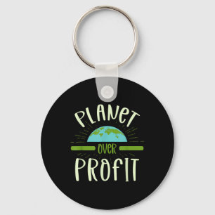 Planet Over Profit自然愛好家Environmentalist E キーホルダー