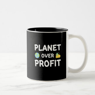 Planet over Profit – サステナビリティ ツートーンマグカップ