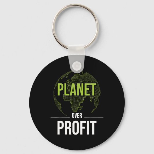 Planet Over Profit – 環境保護分野 キーホルダー (正面)