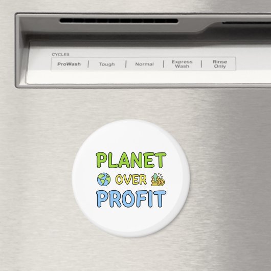 Planet over Profit - Sustainability Magnet マグネット (インサイチュ (食洗機))
