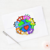 PlANET PEEK-A-BOO "ロゴデザイン" スクエアシール (封筒)