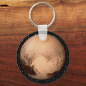 PLANET PLUTOハート星背景(太陽のシステム) キーホルダー (正面)