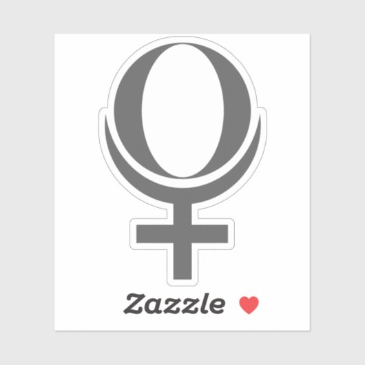 Planet Pluto Symbol (grey) シール (シート)