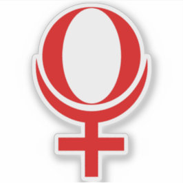 Planet Pluto Symbol (red) シール