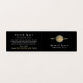 Planet Saturn、天文学者、天文学ストア 名刺 (外部フラット)