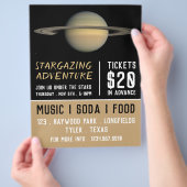 Planet Saturn, Planetarium Event Advertising チラシ (手)