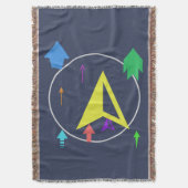 Planet space objects スローブランケット (正面縦)