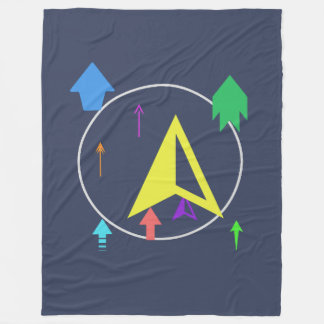 Planet space objects フリースブランケット