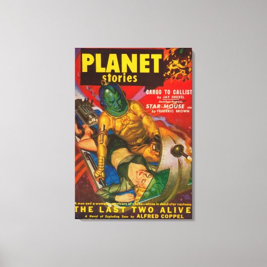 Planet Stories誌の表紙5 キャンバスプリント (正面)