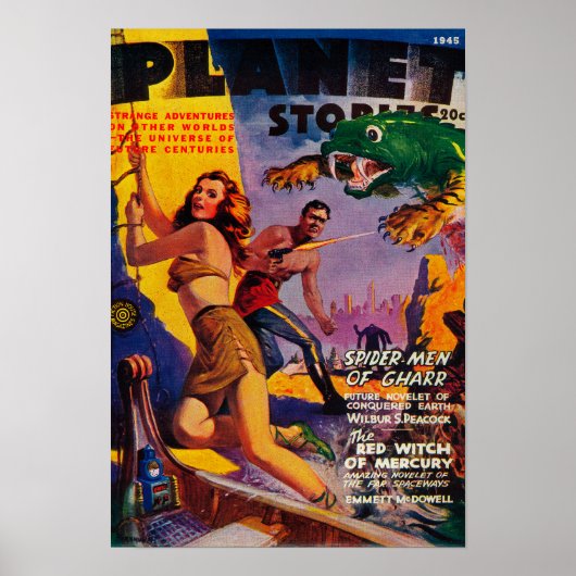 Planet Stories誌の表紙5 ポスター (正面)