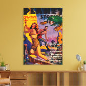 Planet Stories Magazine表紙4 キャンバスプリント (インサイチュ (リビング))