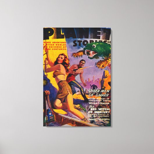 Planet Stories Magazine表紙4 キャンバスプリント (正面)