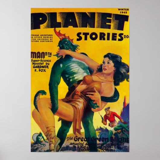 Planet Stories Magazine表紙4 ポスター (正面)