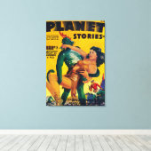 Planet Stories Magazine表紙6 キャンバスプリント (インサイチュ (ウッドフロア))