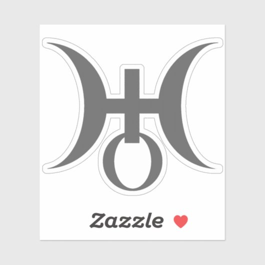 Planet Uranus Symbol (grey) シール (シート)