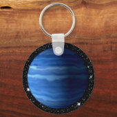 PLANET URANUS v.2星の背景(太陽のシステム) to キーホルダー (正面)