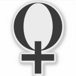 Planet Venus Symbol (black) シール