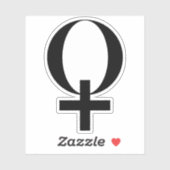 Planet Venus Symbol (black) シール (シート)