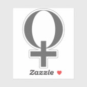 Planet Venus Symbol (grey) シール (シート)