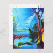 PLANETA AGUA – レオマリアーノアルティスタプラソ ポストカード (正面/裏面)