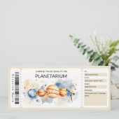 Planetarium Gift Certificate Template 招待状 (スタンド正面)