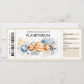 Planetarium Gift Certificate Template 招待状 (正面)