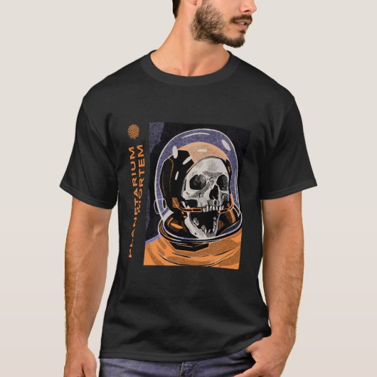 PLANETARIUM MORTEM Skull Astronaut |  Tシャツ (正面)