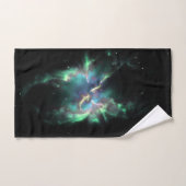 Planetary Nebula Mint Green Periwinkle バスタオルセット (ハンドタオル)