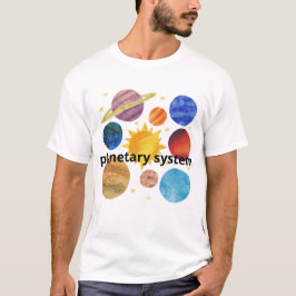 Planetary System Design | Creative Space Art  Tシャツ