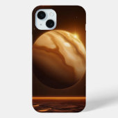 Planète Dorée 🪐 Élégance Cosmique Case-Mate iPhoneケース (裏面)