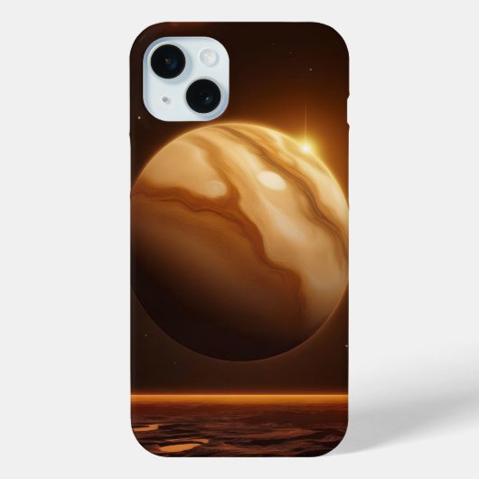 Planète Dorée 🪐 Élégance Cosmique Case-Mate iPhoneケース (裏面)