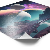 Planètes dans un espace inconnu impression photo フォトプリント            (角)