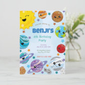 Planets Birthday Partyへの招待 招待状 (スタンド正面)