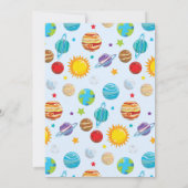 Planets Birthday Partyへの招待 招待状 (裏面)