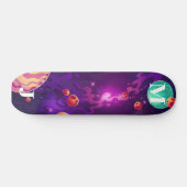 Planets in Space Personalized Skateboard スケートボード (横)