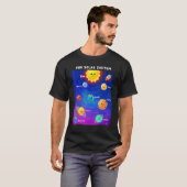 Planets of the Solar System Boys & Girls STEM Kids Tシャツ (正面フル)
