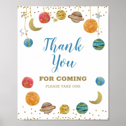 Planets Outer Space銀河系有難うございま来す ポスター (正面)