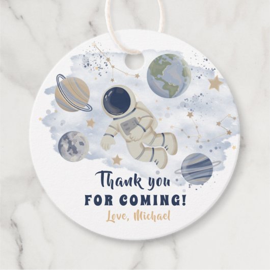 Planets Outer Space銀河系誕生日ありがとう フェイバータグ (正面)