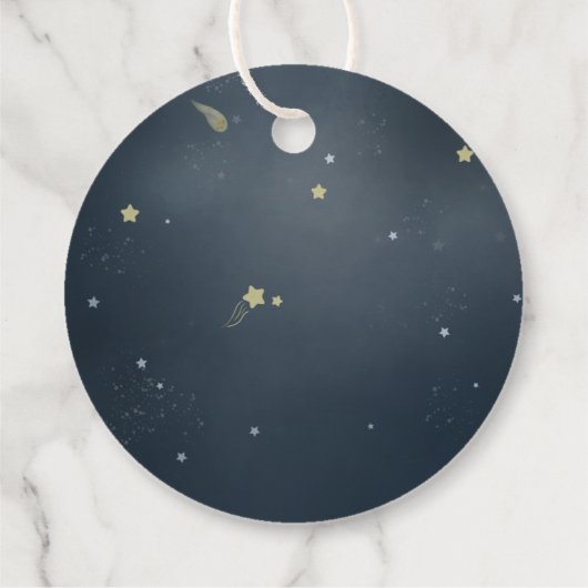 Planets Outer Space銀河系誕生日ありがとう フェイバータグ (裏面)