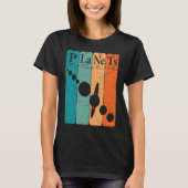 Planets Periodic Table Elements Solar System Plane Tシャツ (正面)