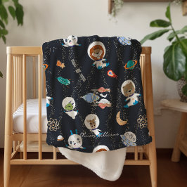 Planets Solar System Personalized Baby シェルパブランケット